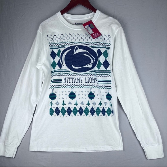 Champion Tops - Champion Penn State Nittany Lions Long Sleeve T-Shirt Womens Small White NWT